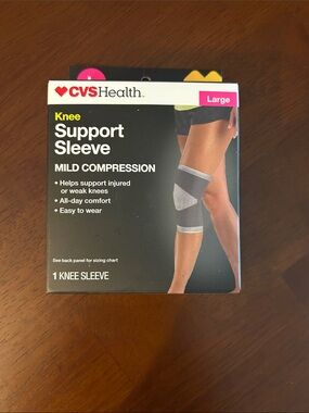 CVS Health Knee Support Sleeve - Gray (Large)